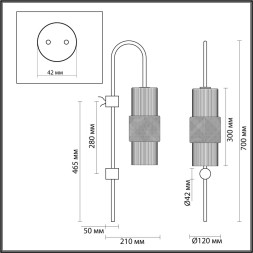 Бра Pimpa 5019/1W Odeon Light