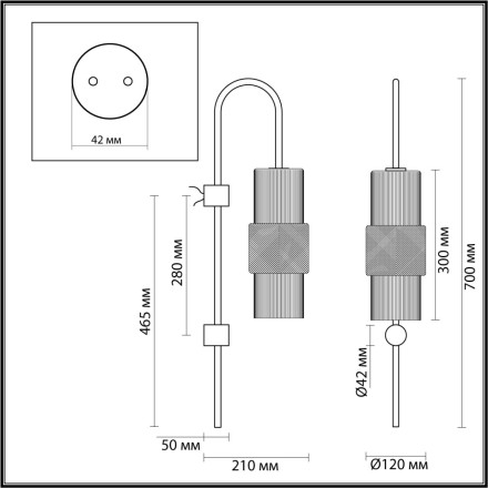 Бра Pimpa 5019/1W Odeon Light