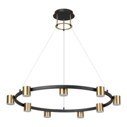 Светильник подвесной 6532/58L LEDIO Lumion чёрный, латунь Светильник подвесной LED 58W 3000-6000K 2224Лм 220V FLINT