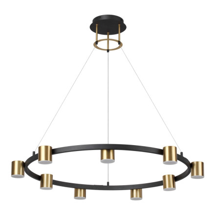 Светильник подвесной 6532/58L LEDIO Lumion чёрный, латунь Светильник подвесной LED 58W 3000-6000K 2224Лм 220V FLINT