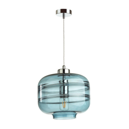Подвес 4770/1 PENDANT Odeon Light голубой/хром Подвес E27 60W STORBI