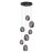 Люстра каскадная 5038/7 MODERN Odeon Light черный/дымчатый/металл/стекло Люстра каскадная G9 7*40W MUSSELS