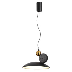 Подвесной светильник 6626/20L HIGHTECH Odeon Light черн/золотой/металл/травертин/акрил IP20 LED 20W 3000K 220V TRAVERTINO