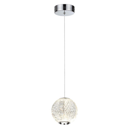 Подвес 5007/5LA L-VISION Odeon Light хром/металл/акрил Подвес LED 5W 4000K 365лм CRYSTAL