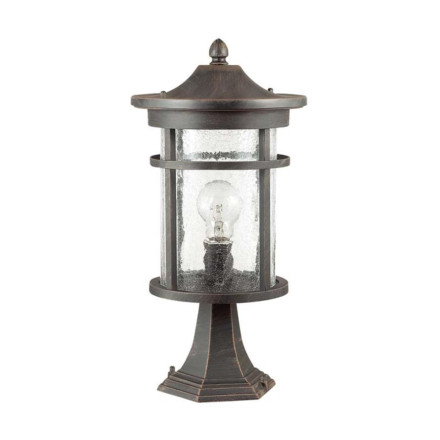 Уличный светильник на столб 4044/1B NATURE Odeon Light коричневый/патина IP44 E27 60W 220V VIRTA