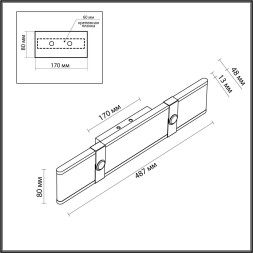 Настенный светильник 6630/25WL HIGHTECH Odeon Light металл/эко-кожа/ткань/акрил черный/бордовый/бежевый IP20 LED 25W 3000K 220V