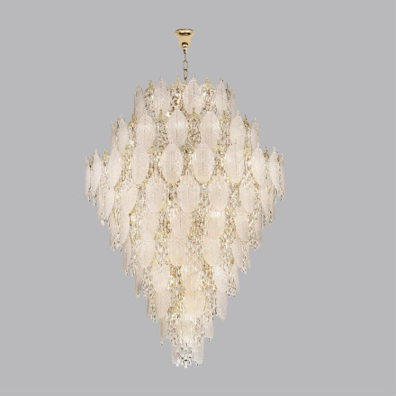 Люстра 5049/89 HALL Odeon Light золото/прозрачный/металл/хрусталь/стекло Люстра E14 89*25W TEARS