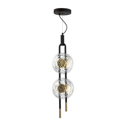 Подвес 5407/23L MODERN Odeon Light EXCLUSIVE черный/золотой/металл/стекло Подвес LED 23W 3000K 1940Лм MAGNET