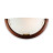 Бра 060 GL-WOOD SN 109 Бра стекло/белое/темный орех E27 1*100Вт 360х180 GRECA WOOD