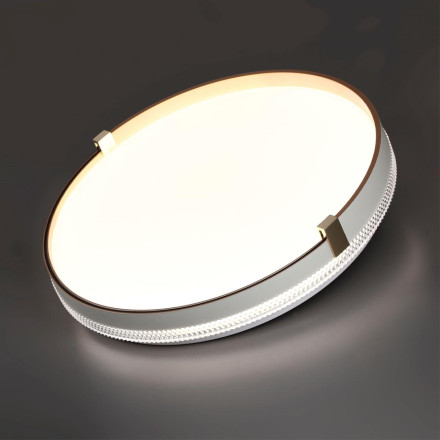 Настенно-потолочный светильник 7646/EL PALE Sonex Светильник пластик/золотой LED 70Вт 3000-6000К D490 IP43 пульт ДУ OLIDI WHITE