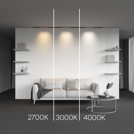 Трековый светильник Technical TR190-1-5W2.7K-B Maytoni Technical Магнитная трековая система 5мм LEVITY Basis Черный LED 2700